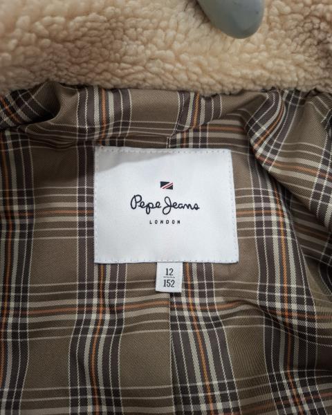 GIACCA PEPE JEANS BEIGE TEDDY TG 12 ANNI