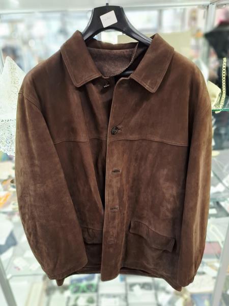 GIACCA UOMO GLOPEL PELLE MARRONE TG 54