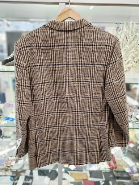 GIACCA UOMO MASTERLY CUTTER SCOZZESE BEIGE MARRONCINO TG 52