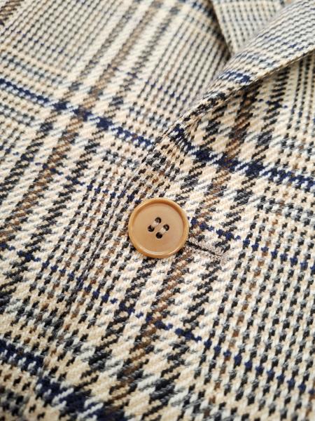GIACCA UOMO MASTERLY CUTTER SCOZZESE BEIGE MARRONCINO TG 52