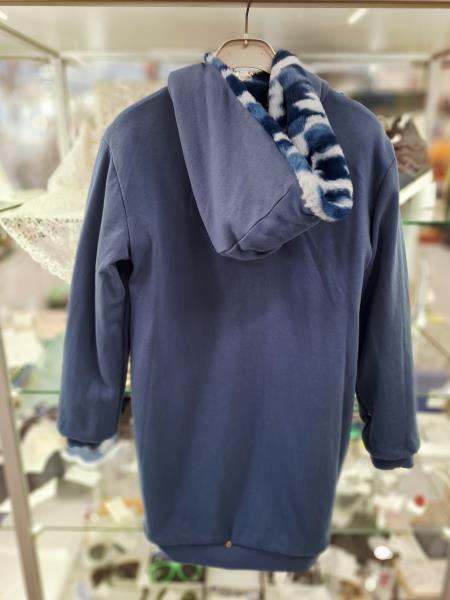 GIACCONE GUESS AZZURRO PELO DOUBLEFACE TG S NUOVO!