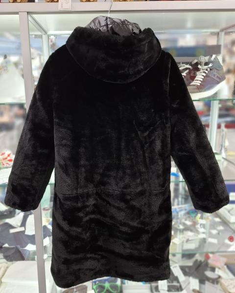 GIACCONE GUESS NERO PELLICCIOTTO DOUBLEFACE TG S NUOVO!