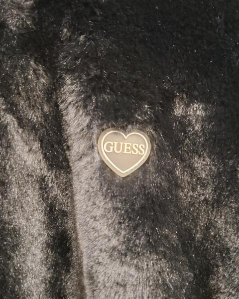 GIACCONE GUESS NERO PELLICCIOTTO DOUBLEFACE TG S NUOVO!