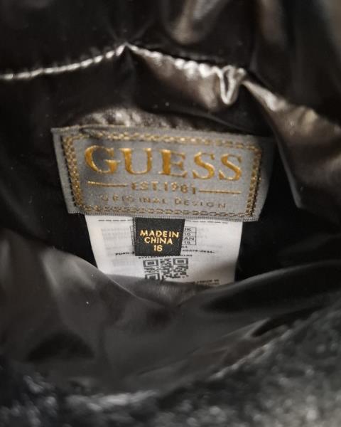 GIACCONE GUESS NERO PELLICCIOTTO DOUBLEFACE TG S NUOVO!