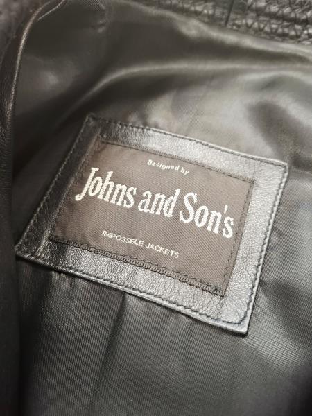 GIACCONE PELLE JOHNS AND SON'S NERA TG 42 (veste 48)