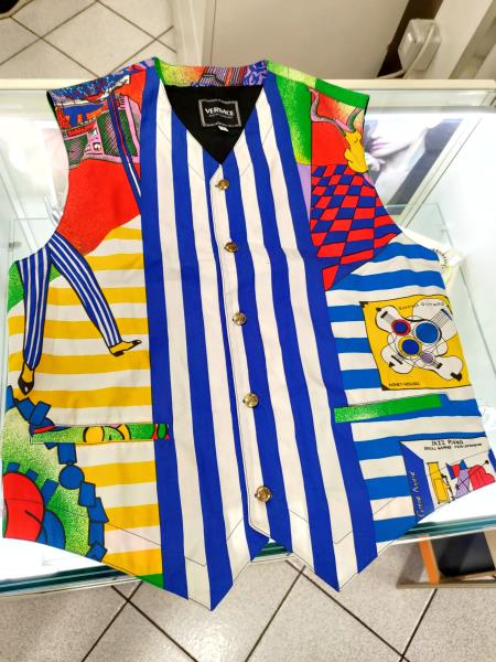 GILET VERSACE VINTAGE CIRCO TG M