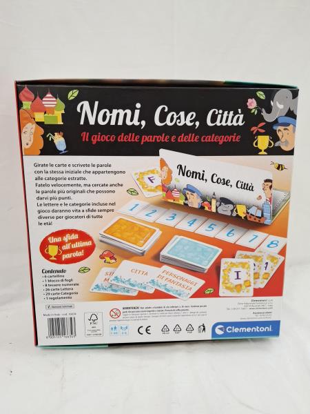 GIOCO NOMI COSE CITTA'