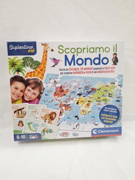 GIOCO SCATOLA SAPIENTINO PIU' SCOPRIAMO IL MONDO