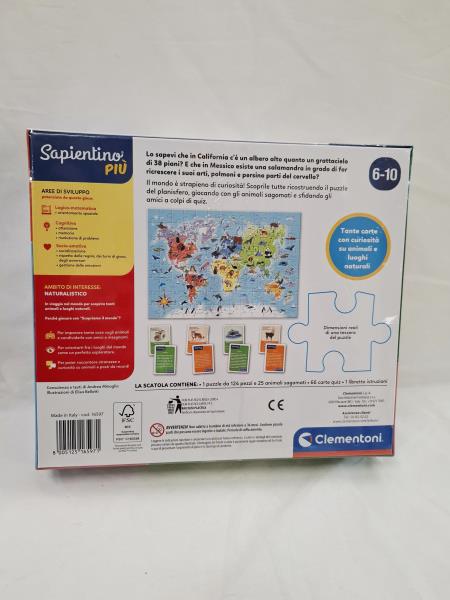 GIOCO SCATOLA SAPIENTINO PIU' SCOPRIAMO IL MONDO