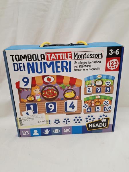 GIOCO TOMBOLA TATTILE DEI NUMERI 3/6 ANNI