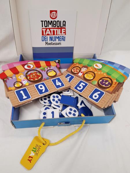 GIOCO TOMBOLA TATTILE DEI NUMERI 3/6 ANNI