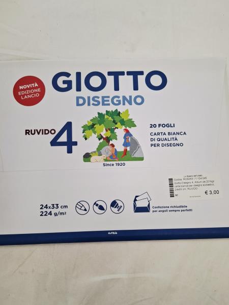 ALBUM DA DISEGNO 4 GIOTTO 20 FOGLI, 24x33 cm, RUVIDO