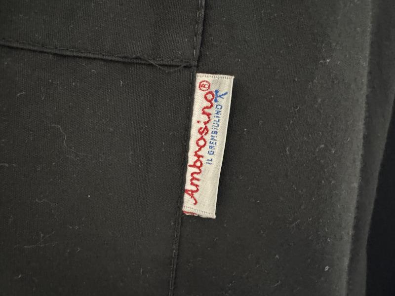 GREMBIULE NERO AMBROSINO ZIP TG 11 ANNI