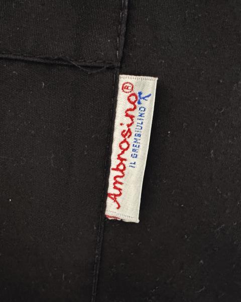 GREMBIULE NERO AMBROSINO ZIP TG 11 ANNI
