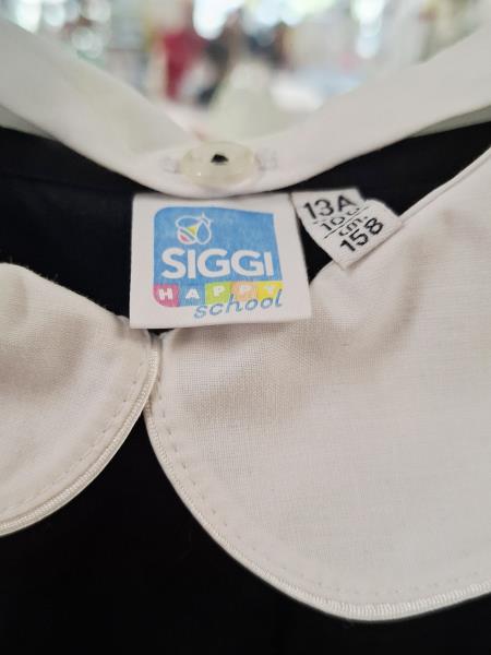 GREMBIULE SIGGI BIMBA NERO TG 13 ANNI