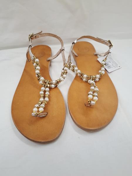 INFRADITO GIOSEPPO PERLINE DORATE E STRASS N 40