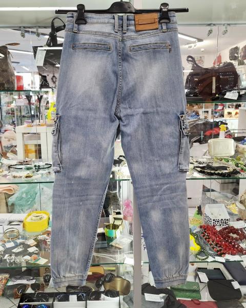 JEANS FRACOMINA CARGO TASCHE PIETRE TG 27 (veste 40/42)