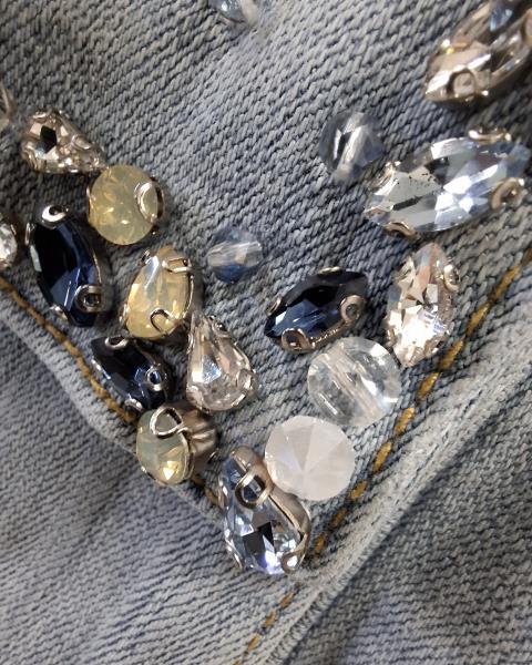 JEANS FRACOMINA CARGO TASCHE PIETRE TG 27 (veste 40/42)