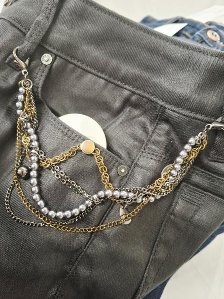 JEANS FREESOUL NERO CATENELLA TG 37 (veste 40/42) nuovi!