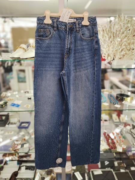JEANS STRADIVARIUS STRASS TG S/XS
