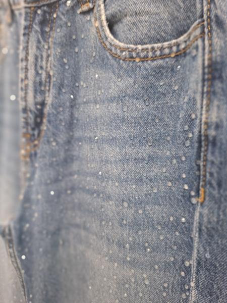 JEANS STRADIVARIUS STRASS TG S/XS