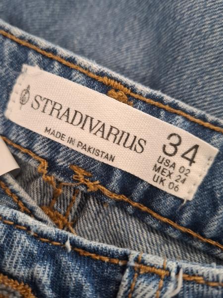 JEANS STRADIVARIUS STRASS TG S/XS