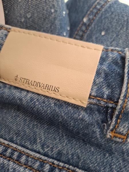 JEANS STRADIVARIUS STRASS TG S/XS