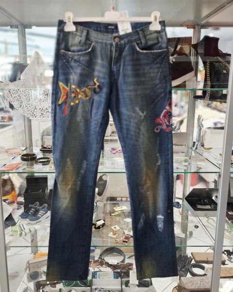 JEANS VERSACE TG 42 VINTAGE RICAMI