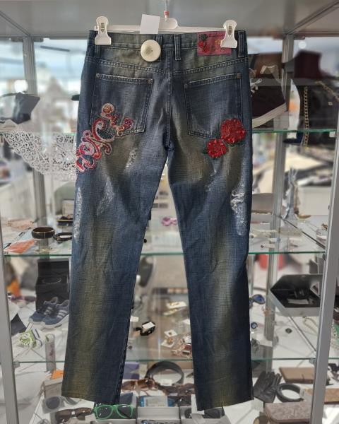 JEANS VERSACE TG 42 VINTAGE RICAMI