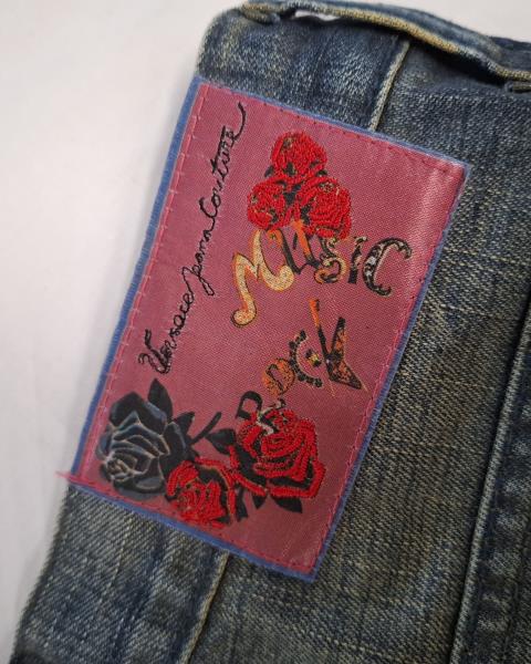 JEANS VERSACE TG 42 VINTAGE RICAMI