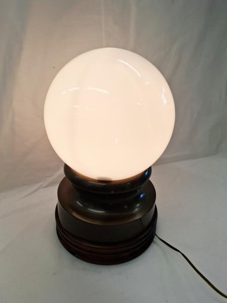 LAMPADA BOCCIA BASE LEGNO