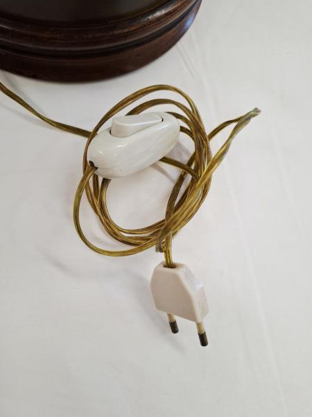 LAMPADA BOCCIA BASE LEGNO