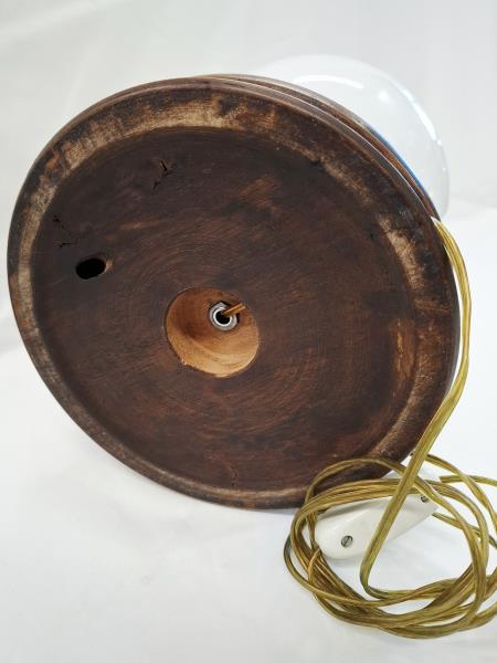 LAMPADA BOCCIA BASE LEGNO