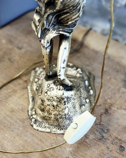 LAMPADA D'EPOCA DONNA /DEA ARGENTATA