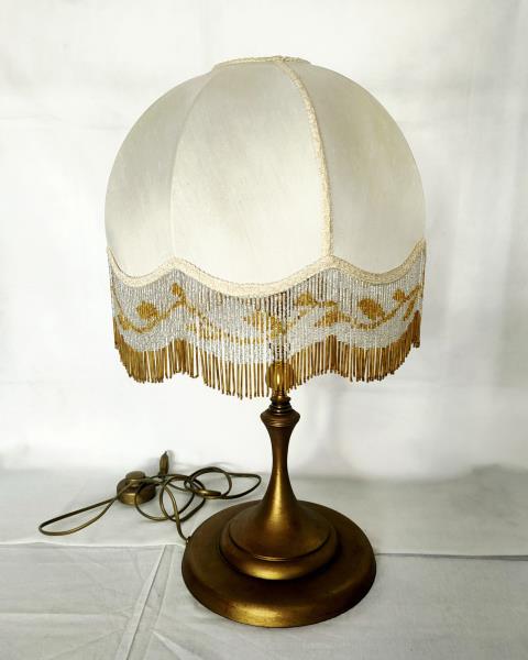 LAMPADA FERRO DORATA CAPPELLO FRANGE