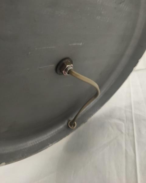 LAMPADA FERRO DORATA CAPPELLO FRANGE