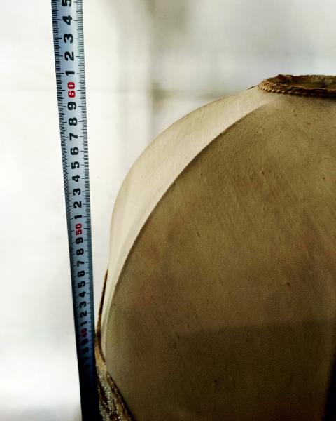 LAMPADA FERRO DORATA CAPPELLO FRANGE