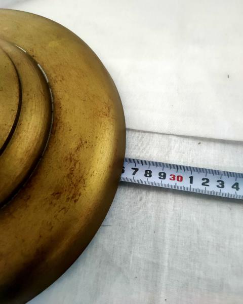 LAMPADA FERRO DORATA CAPPELLO FRANGE