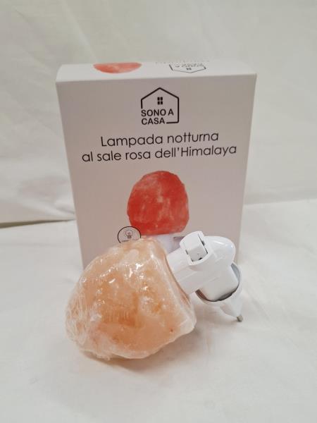 LAMPADA NOTTURNA SALE ROSA DELL'HIMALAYA