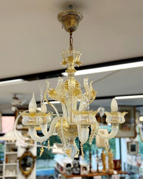 LAMPADARIO LA MURRINA 5 FIAMME