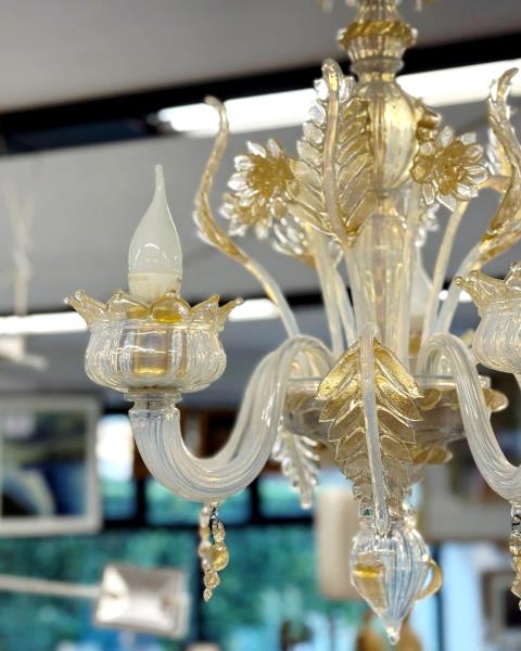 LAMPADARIO LA MURRINA 5 FIAMME