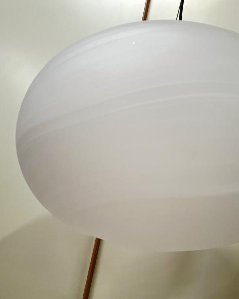 LAMPADARIO VEART BOCCIA VETRO SATINATO BIANCO