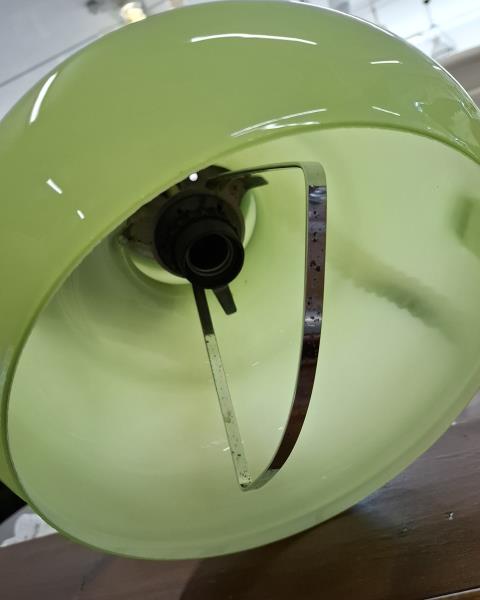 LAMPADARIO VETRO VERDE ANNI ' 70