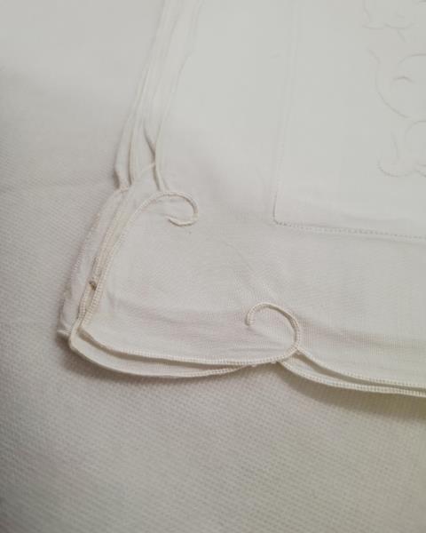 LENZUOLO BIANCO MATRIMONIALE RICAMI CON DUE FEDERE