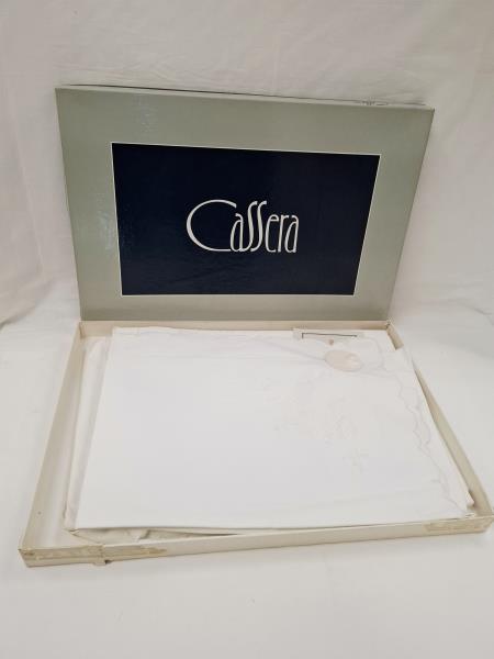 LENZUOLO MATRIMONIALE BIANCO RICAMI CON 2 FEDERE