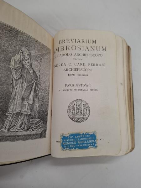 BREVIARIO AMBROSIANO D'EPOCA - PARTE ESTIVA