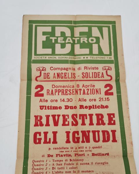 LOCANDINA TEATRO EDEN ANNI '20