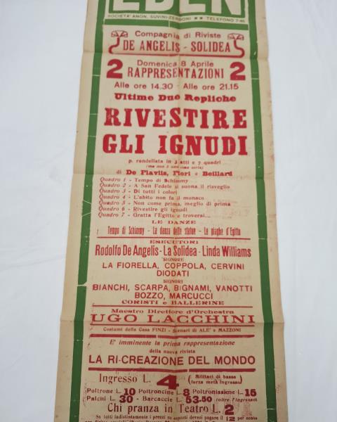 LOCANDINA TEATRO EDEN ANNI '20