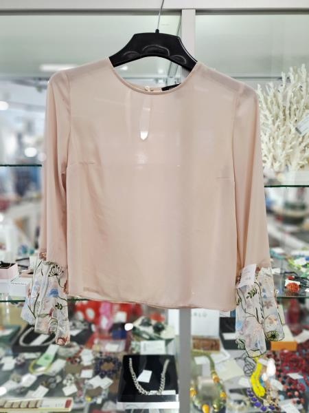 MAGLIA ATMOSPHERE ROSA POLSI RICAMATI TG44