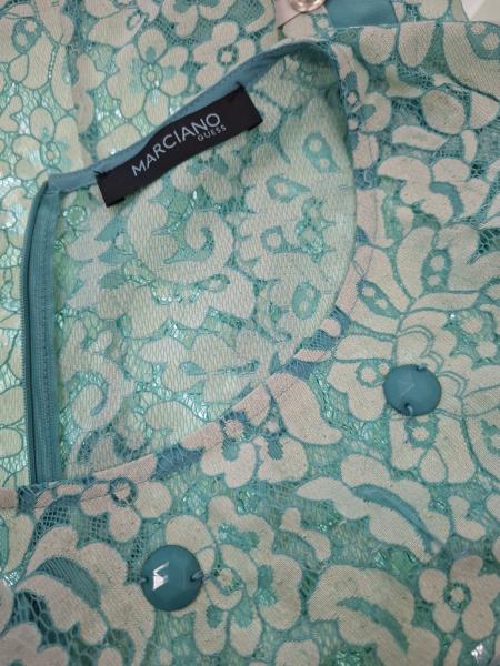 MAGLIA GUESS MARCIANO RICAMI COLOR TIFFANY TG S